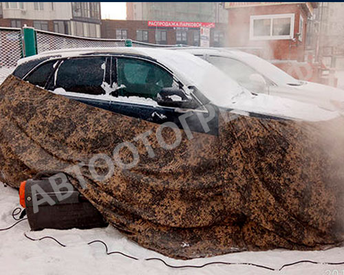 Как отогреть автомобиль в сильный мороз в Красноярске 